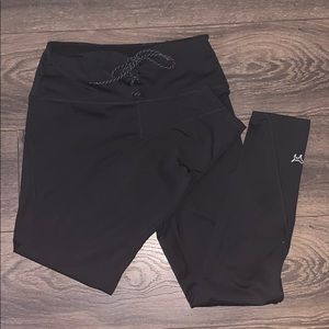 VS Pink Black Cozy Leggings